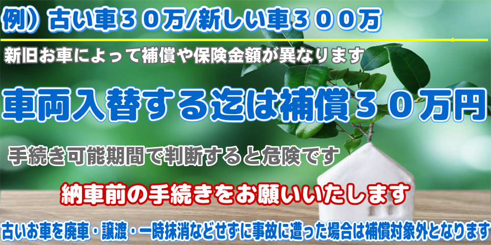東京海上日動 自動車保険　車両入替時の注意事項　　福岡県全域対応　山口県下関市なども対応エリアです。